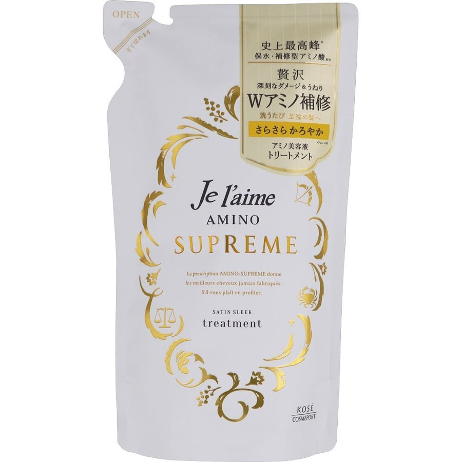 Je l’aime amino supreme satin sleek кондиционер для волос с ароматом розы и жасмина 350 мл