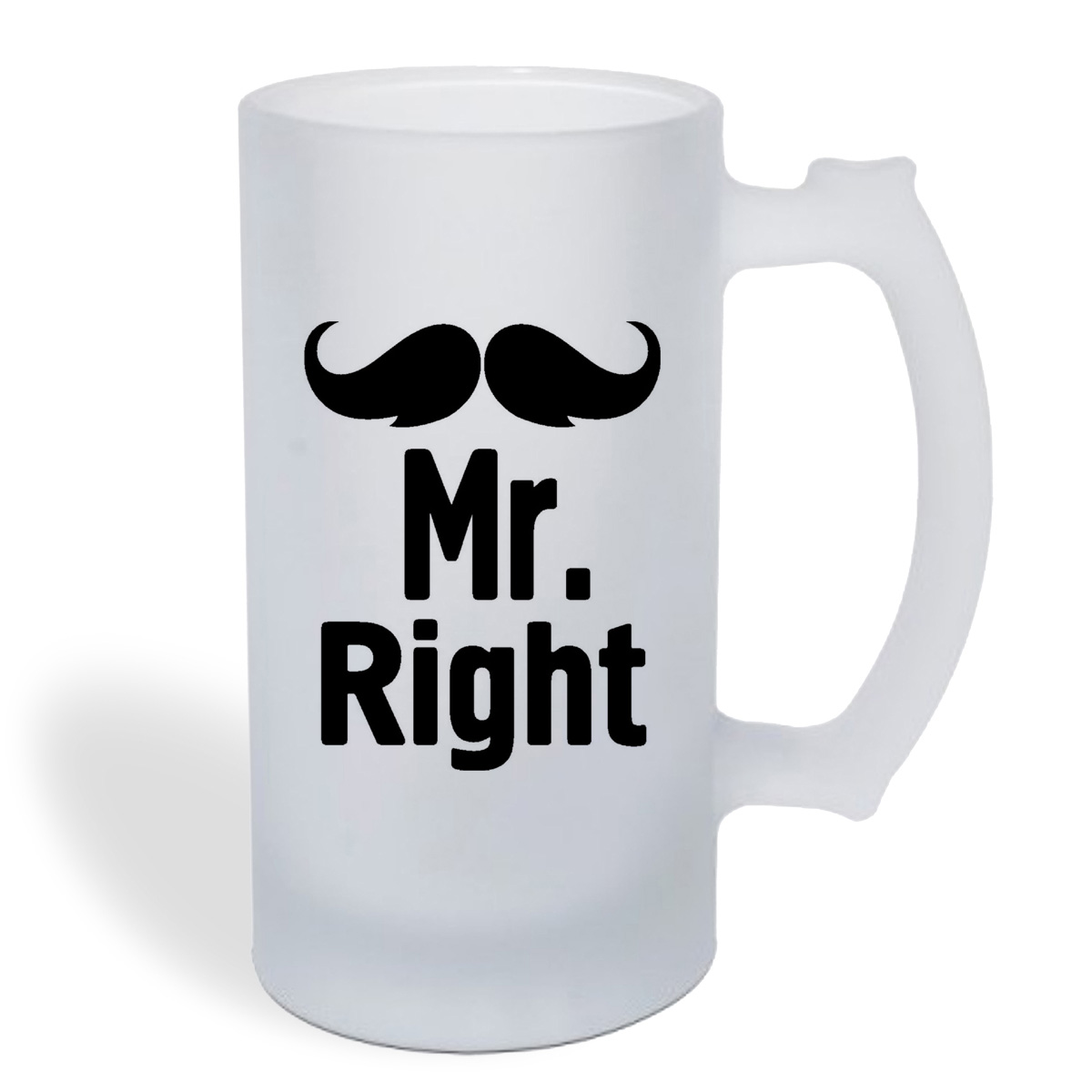 

Кружка пивная CoolPodarok Mr right (Мистер совершенство)
