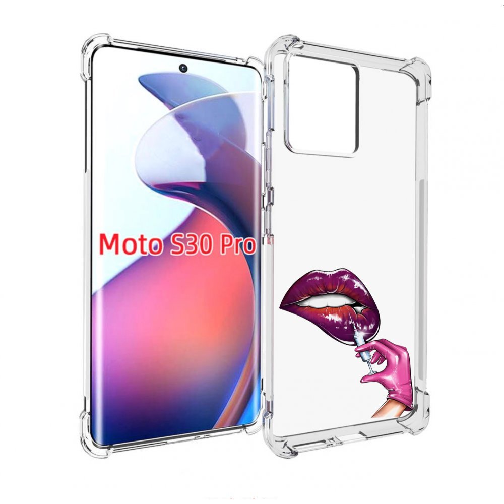 

Чехол MyPads качаем-губы для Motorola Moto S30 Pro, Прозрачный, Tocco