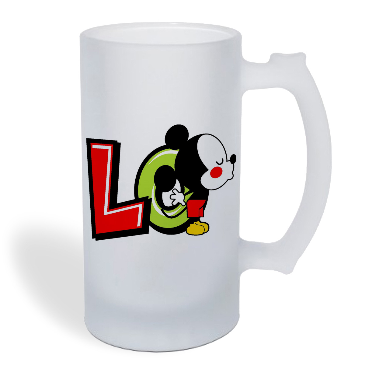 

Кружка пивная CoolPodarok Lo (Love любовь)