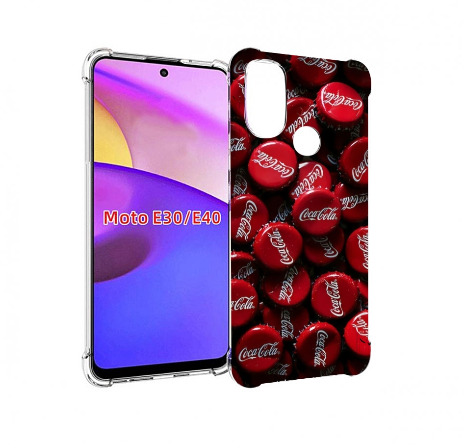 

Чехол бампер MyPads крышки от кокаколы для Motorola Moto E30., Прозрачный, Tocco