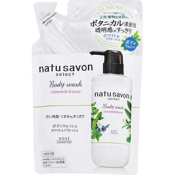 фото Softymo natu savon body wash refresh жидкое мыло для тела освежающее 360 мл kose