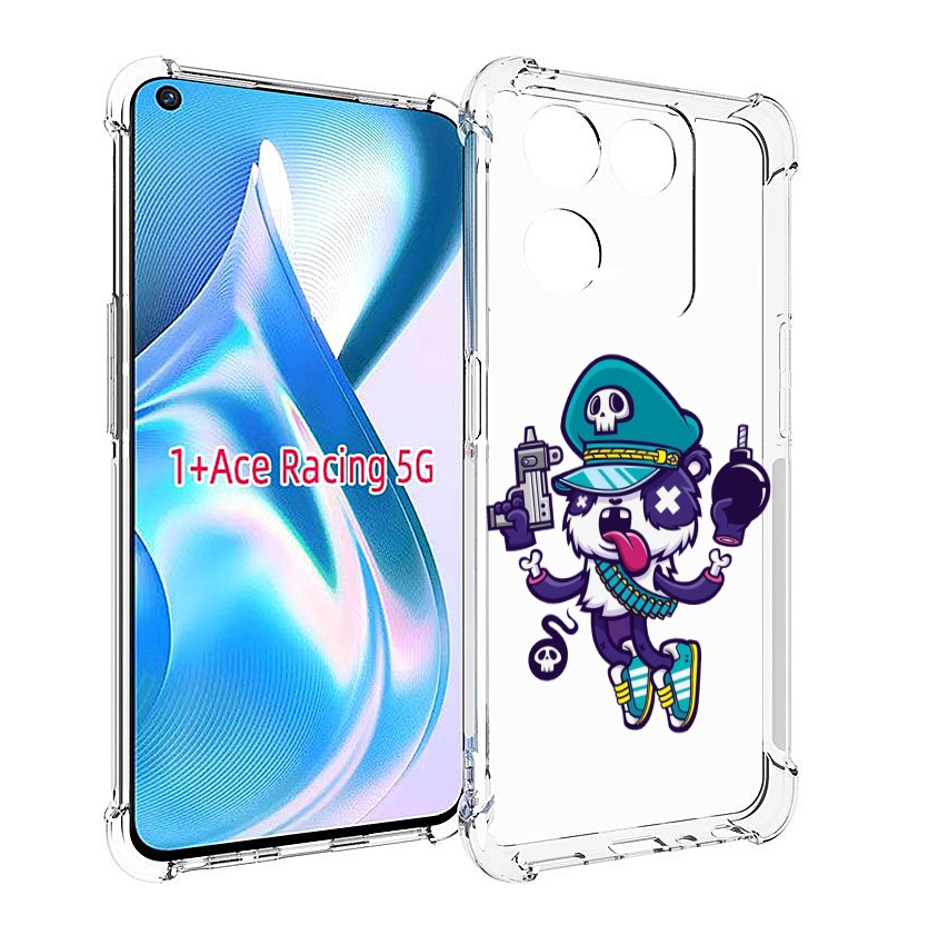 

Чехол MyPads персонаж с пистолетом и бомбочкой для OnePlus Ace Racing, Прозрачный, Tocco