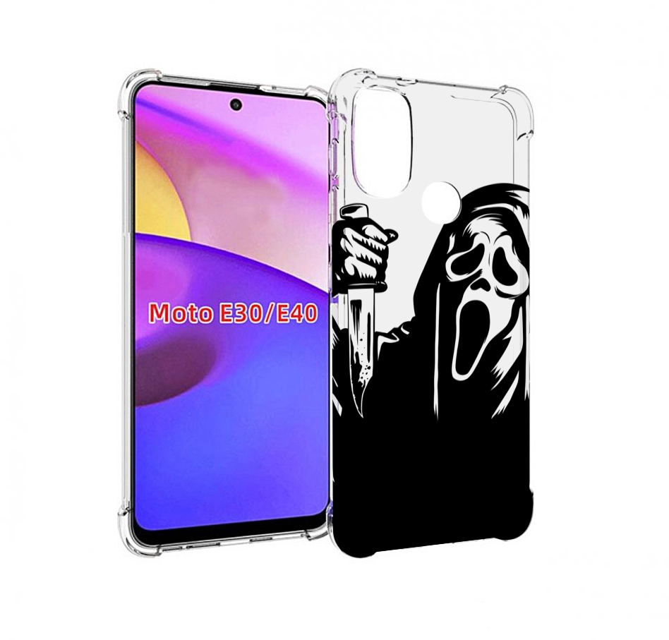 

Чехол бампер MyPads крик-с-ножом для Motorola Moto E30., Прозрачный, Tocco