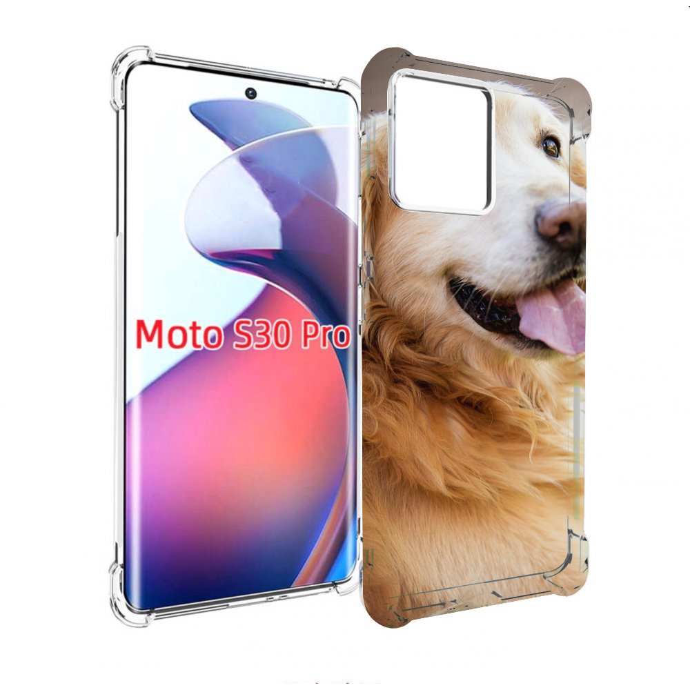 

Чехол MyPads золотистыи ретривер для Motorola Moto S30 Pro, Прозрачный, Tocco