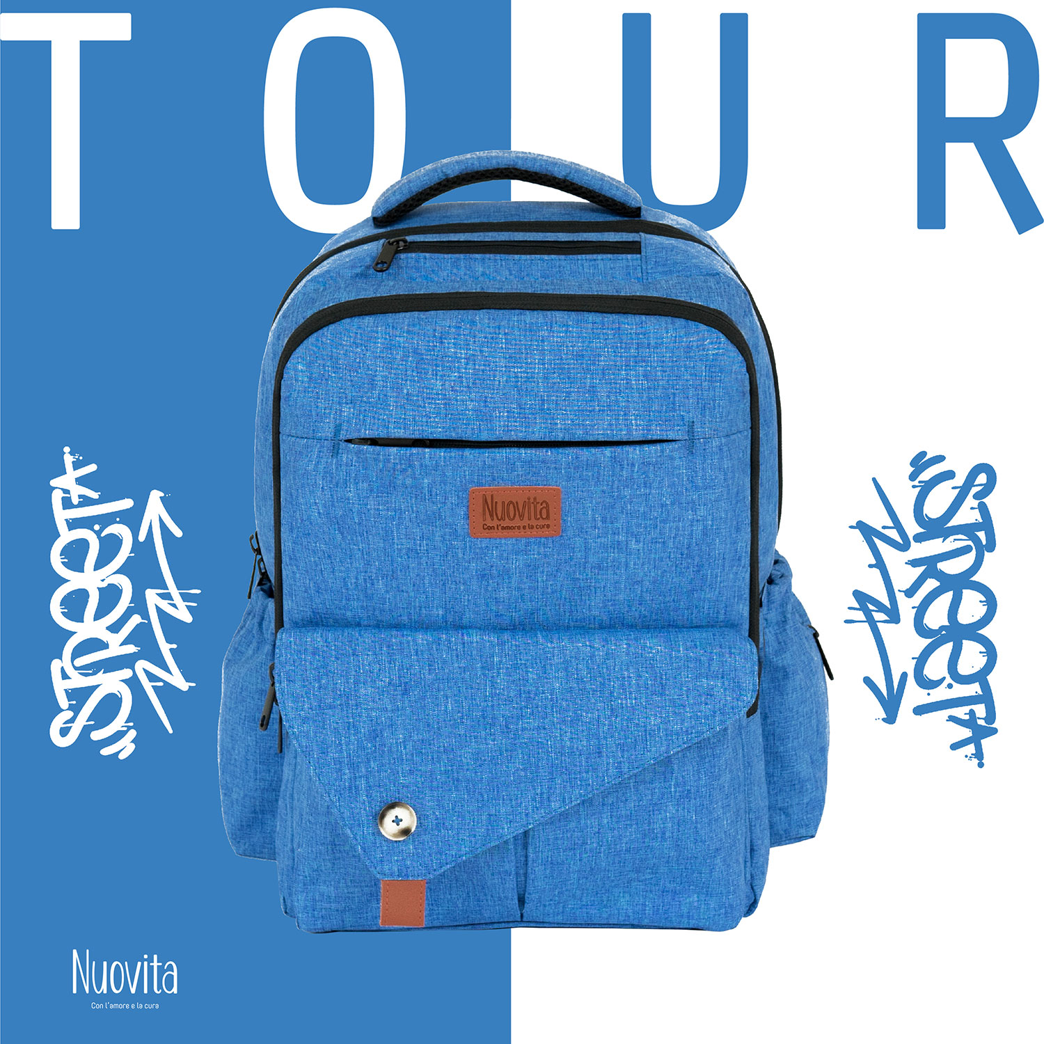 Рюкзак Nuovita CAPCAP tour (Blu/Голубой)