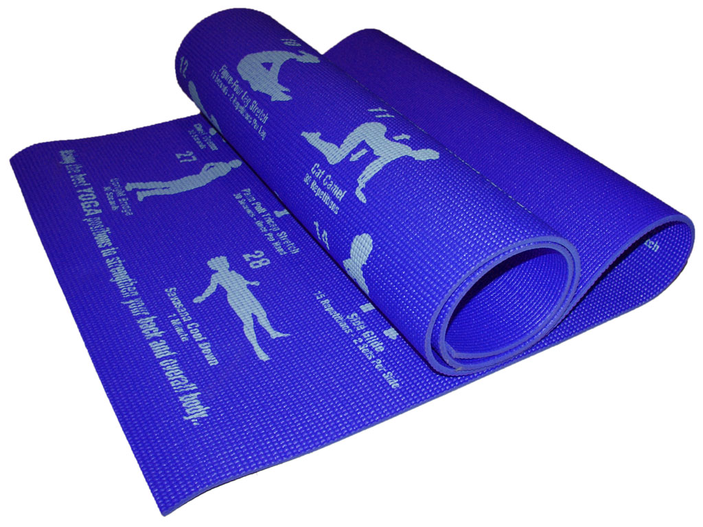 фото Коврик для йоги sprinter rw blue 180 см, 6 мм