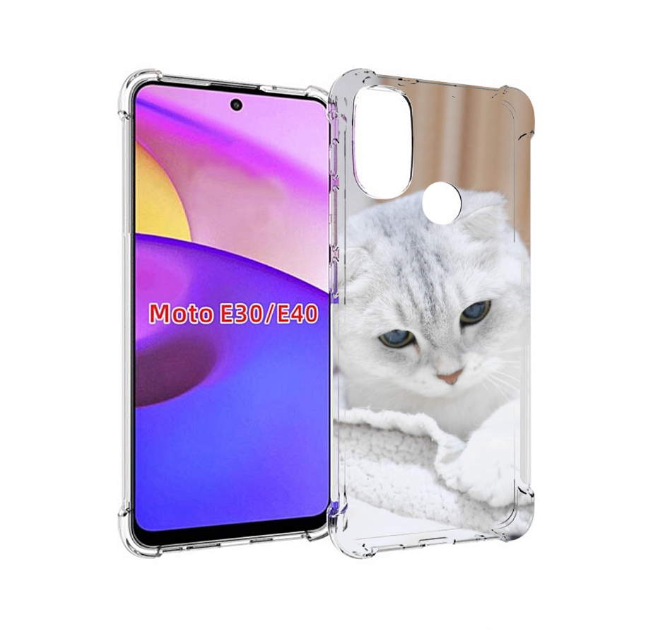 

Чехол бампер MyPads кошка чаузи для Motorola Moto E30., Прозрачный, Tocco