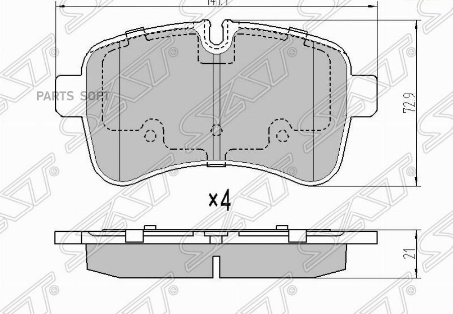 

Колодки Тормозные Зад Iveco Daily 06- Sat арт. ST-42555917