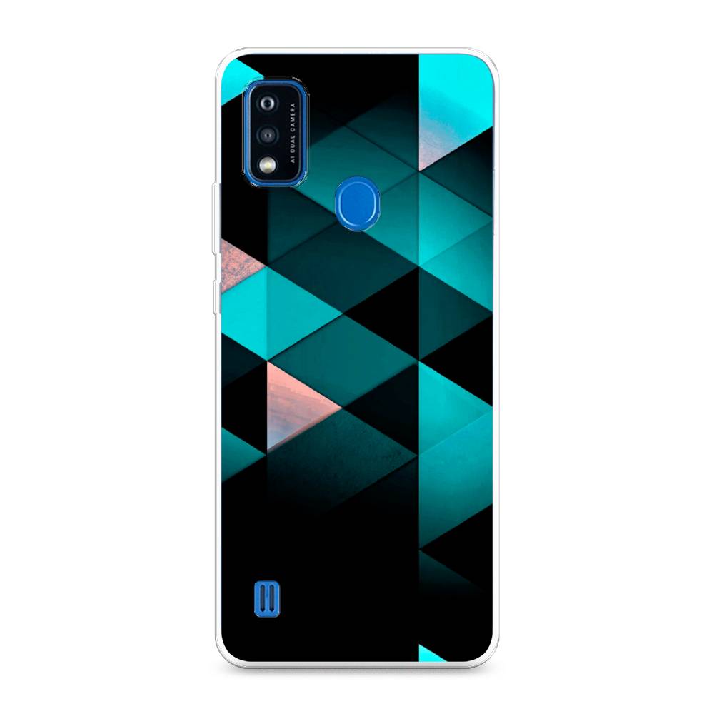 фото Силиконовый чехол "геометрия 16" на zte blade a51 awog