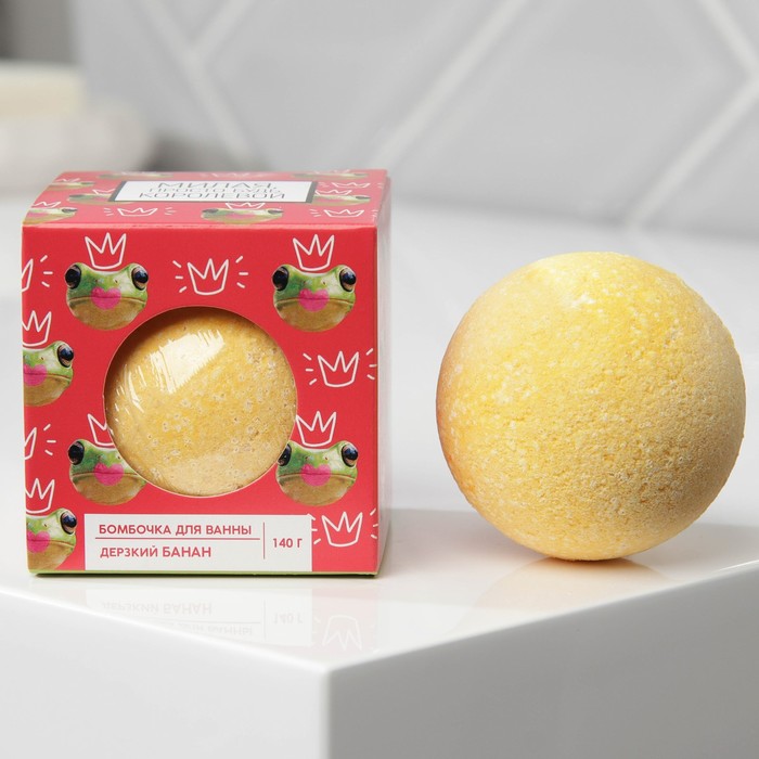 

Бомбочка для ванны Beauty Fox Милая, просто будь королевой 130 г, с ароматом банана, 2шт., Желтый