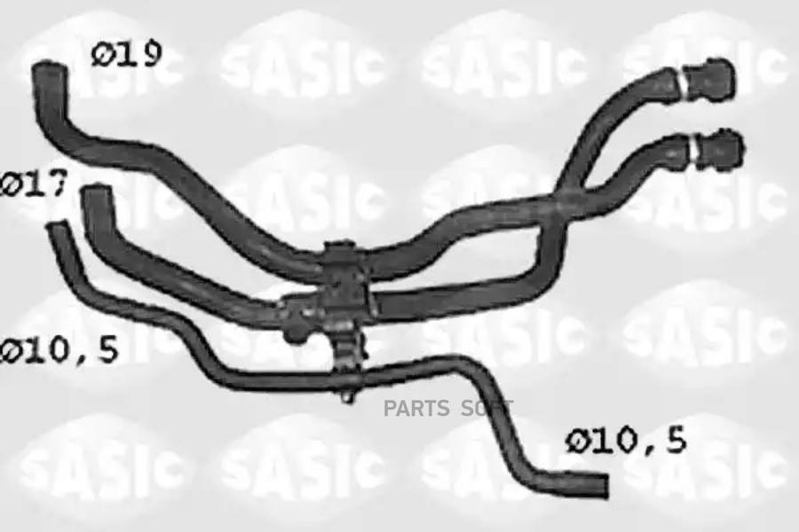

Шланг к печке RENAULT CLIO II 1.4, 1.6, KANGOO 1.4 -3/03 SWH4308