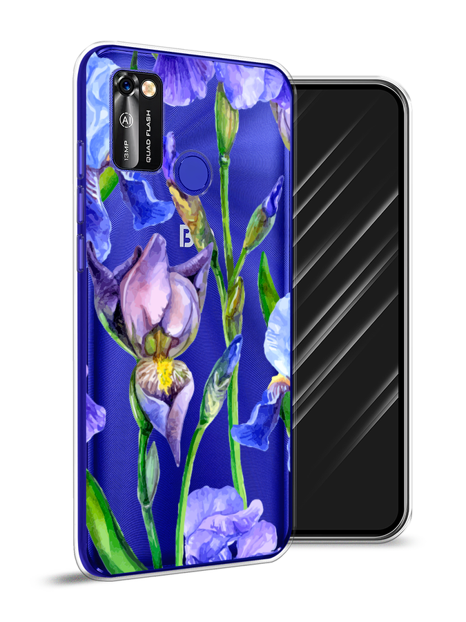 Чехол Awog на BQ 6353L Синие ирисы