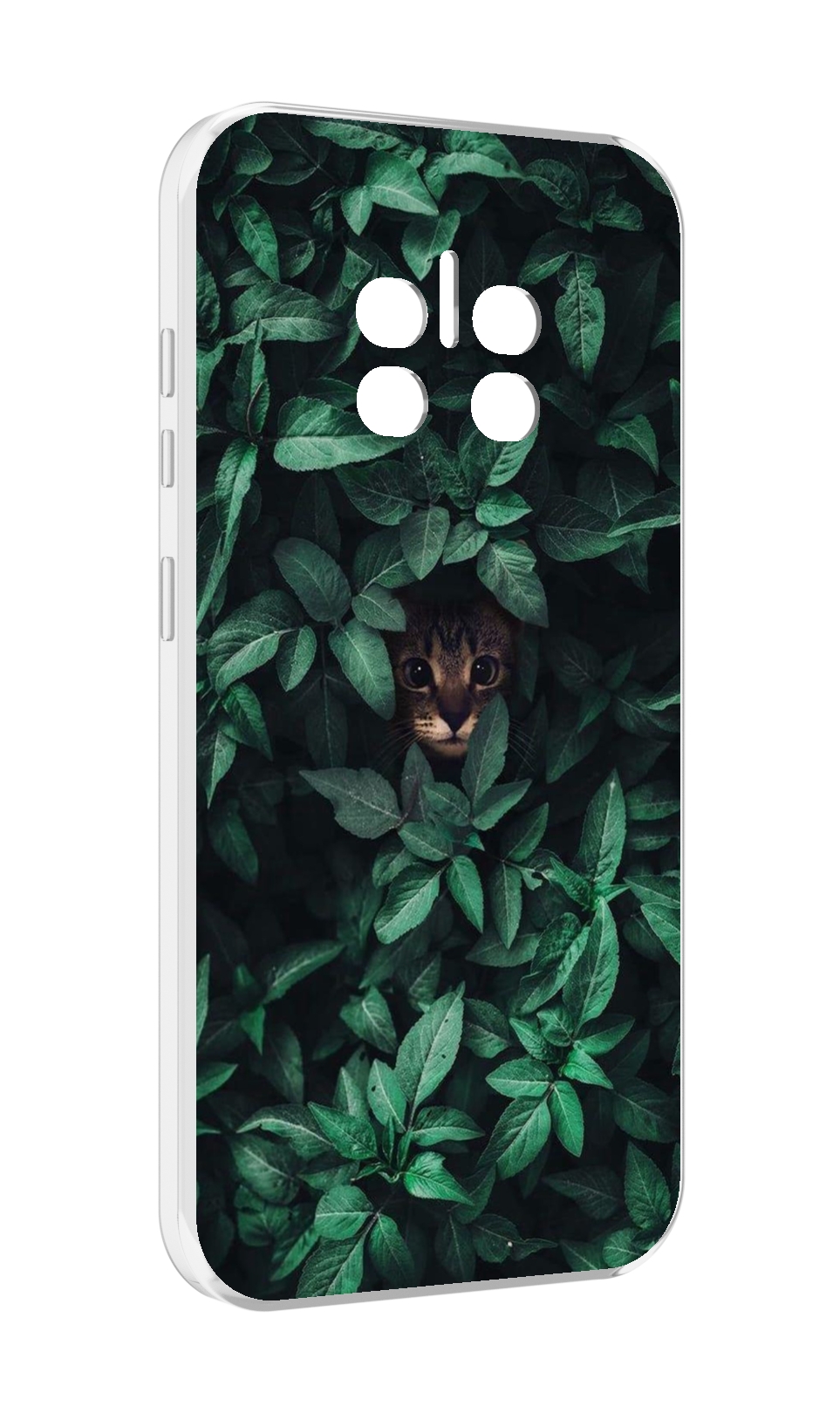 

Чехол MyPads котенок в листьях для Doogee V11, Прозрачный, Tocco