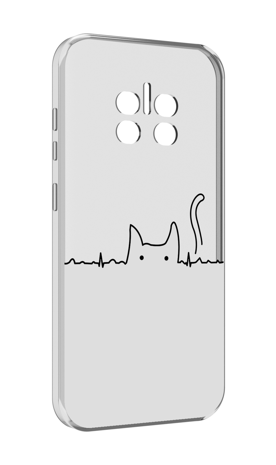 

Чехол MyPads кот-музыкальный для Doogee V11, Прозрачный, Tocco