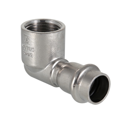 фото Пресс-угольник valtec из нержавеющей стали 90° вр 28 мм х 3/4"