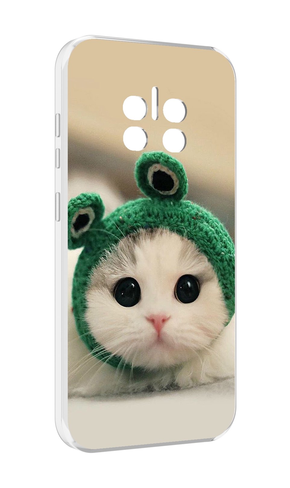 

Чехол MyPads кот-лягушка детский для Doogee V11, Прозрачный, Tocco