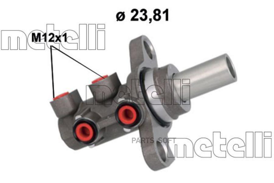 

Цилиндр тормозной главный CHEVROLET OPEL METELLI 051184