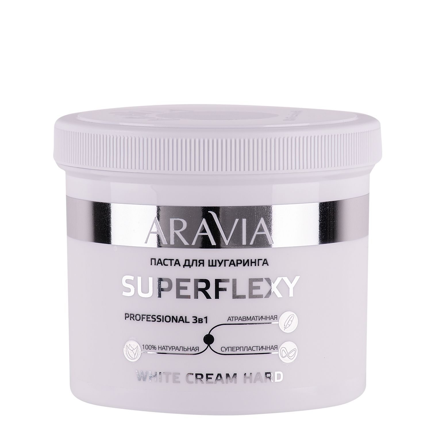 Паста для шугаринга Aravia Professional SUPERFLEXY WHITE CREAM, 750 г сахарная паста для шугаринга italwax в банке ultra soft мягкая удаление волос 600 г