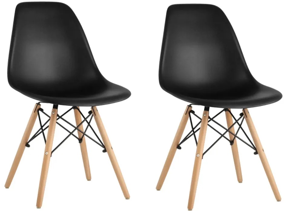 фото Комплект стульев 2 шт. ridberg dsw eames, black