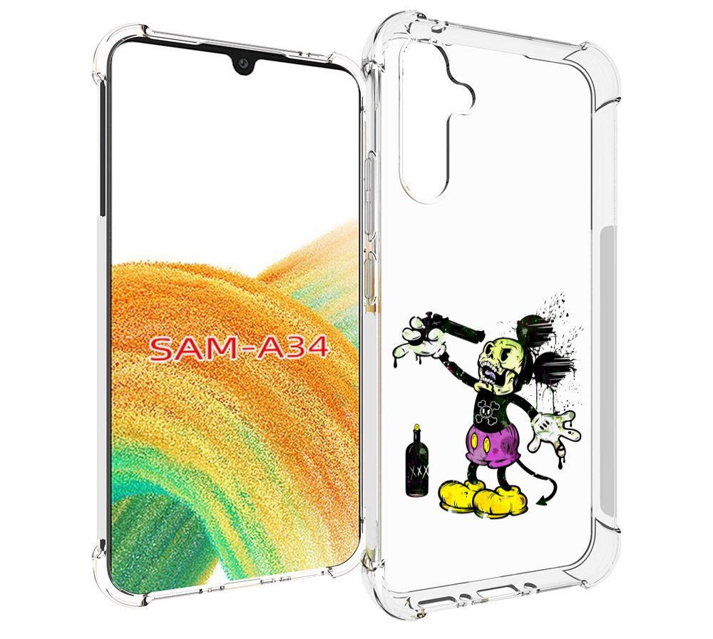 

Чехол MyPads Драг Микки для Samsung Galaxy A34, Tocco