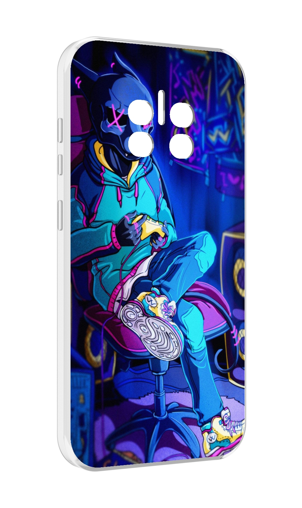 

Чехол MyPads киберпанк игрок для Doogee V11, Прозрачный, Tocco