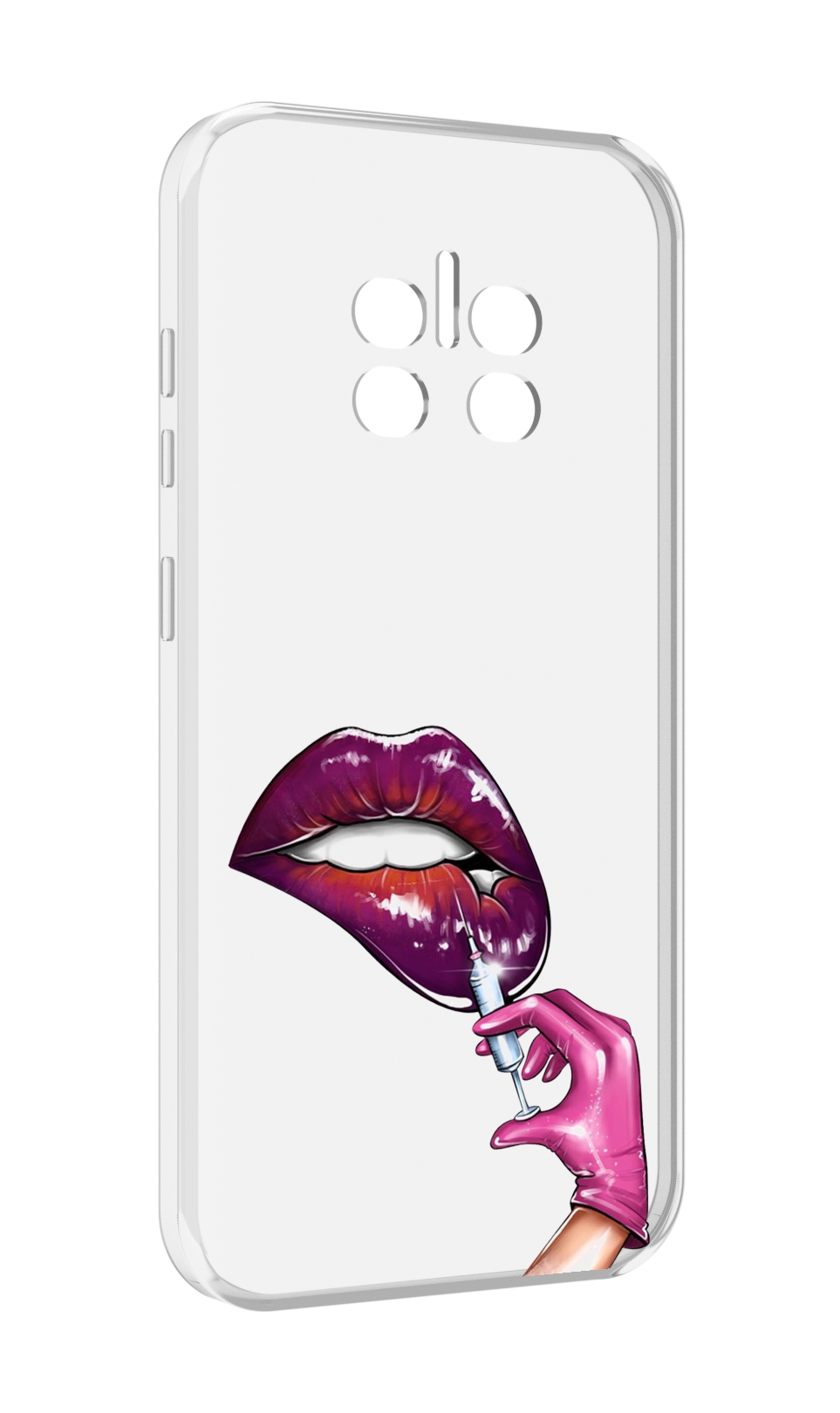 

Чехол MyPads качаем-губы для Doogee V11, Прозрачный, Tocco