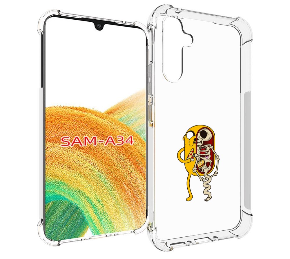 

Чехол MyPads Джейк скелет для Samsung Galaxy A34, Tocco