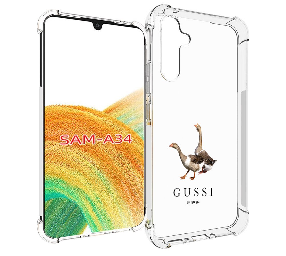 

Чехол MyPads Гусси бренд для Samsung Galaxy A34, Tocco
