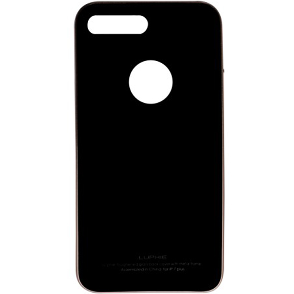 

Металлический бампер Luphie с акриловой вставкой для Apple iPhone 7 plus/8 plus, Черный;золотистый