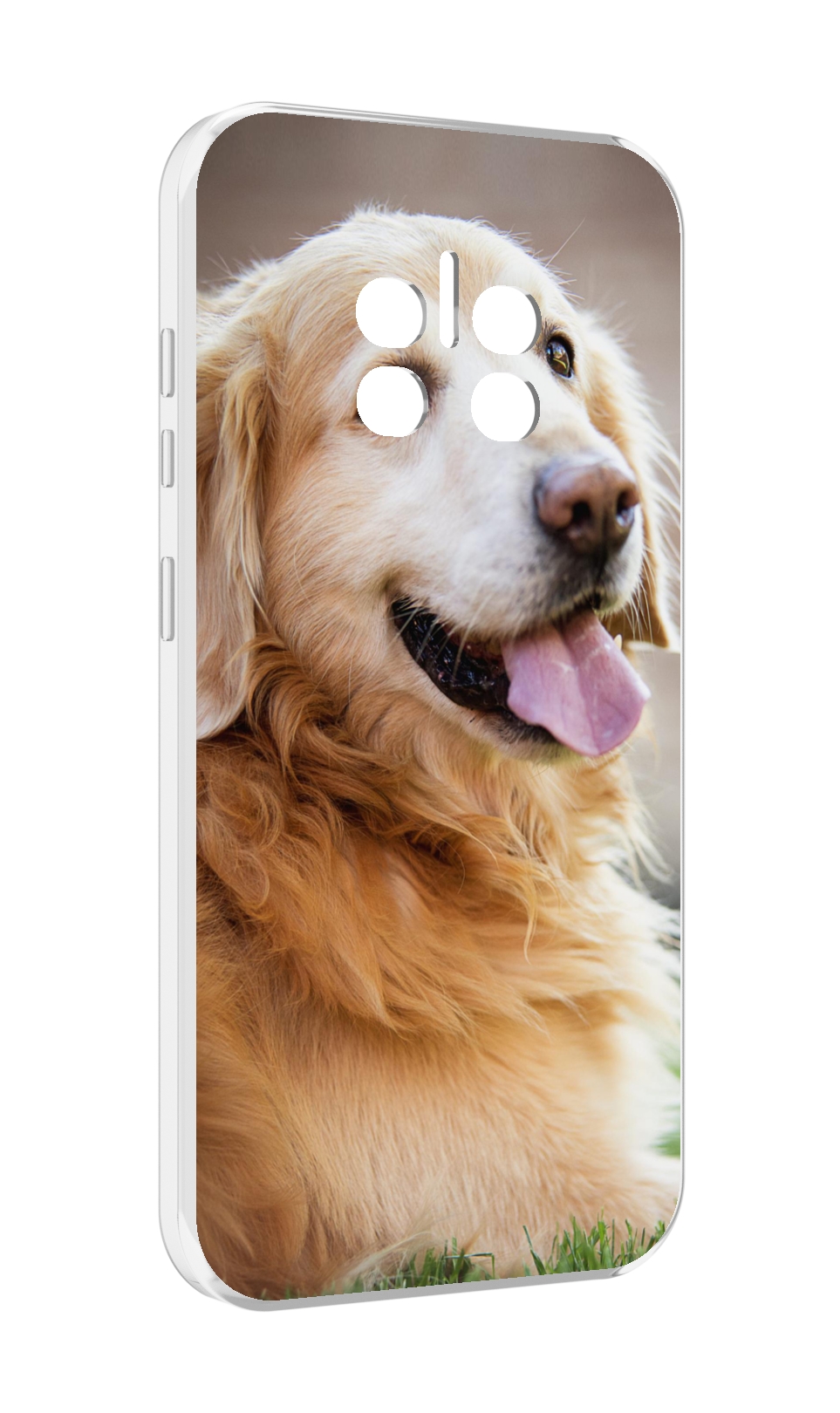 

Чехол MyPads золотистыи ретривер для Doogee V11, Прозрачный, Tocco