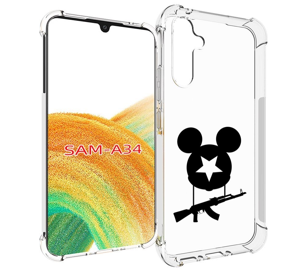 

Чехол MyPads АК Микки для Samsung Galaxy A34, Tocco