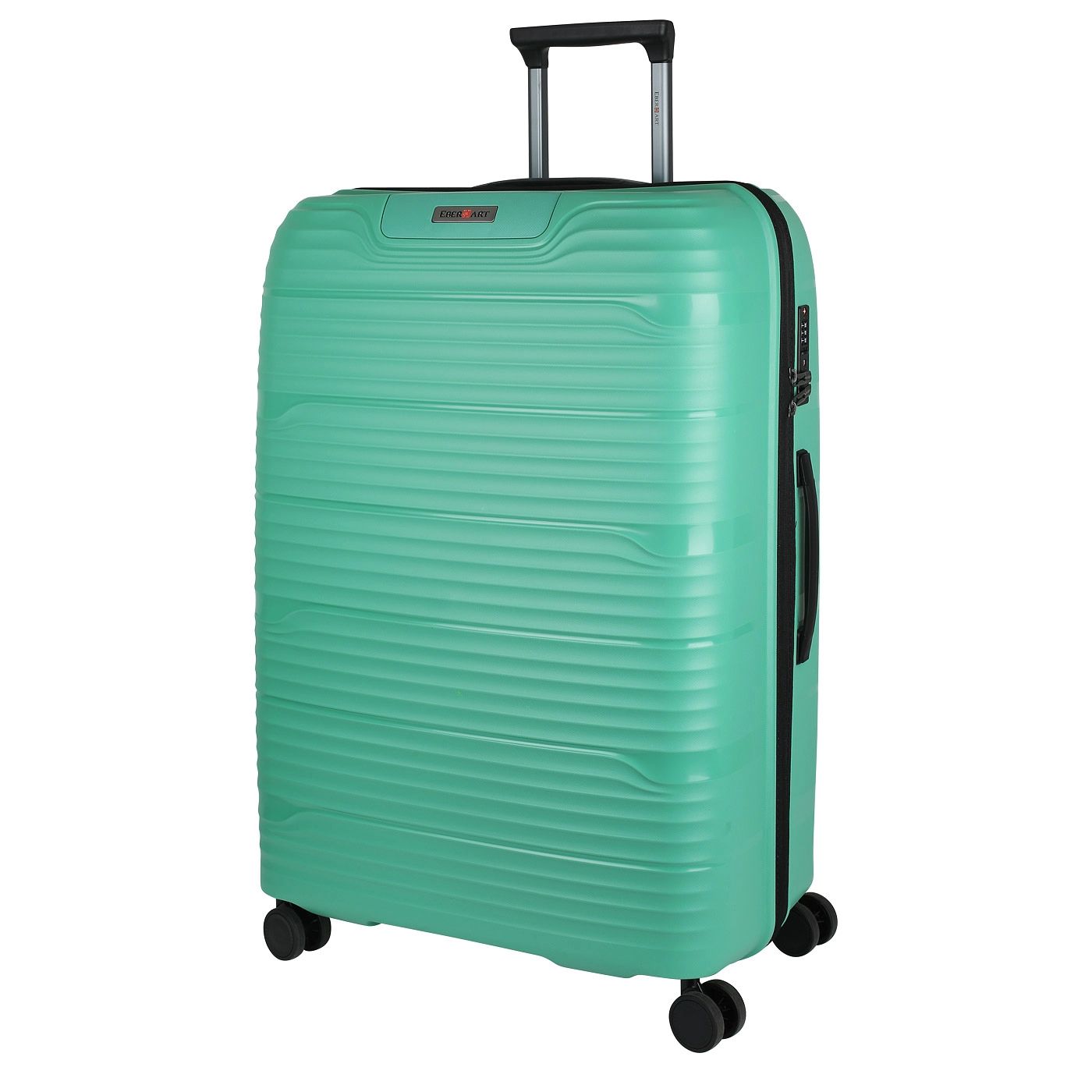 Чемодан унисекс Eberhart Wave Parrot Green, 77х52,5х30 см