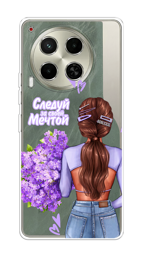 

Чехол на Tecno Camon 30 5G "Следуй за своей мечтой", Фиолетовый;коричневый, 305550-1