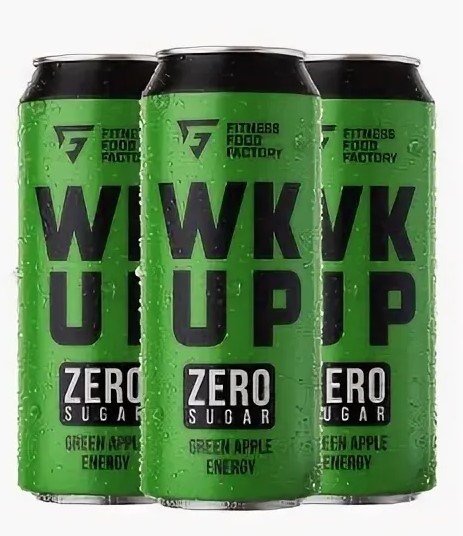 

Тонизирующий безалкогольный напиток WK UP Green Aple, 3 x500мл, Green Aple