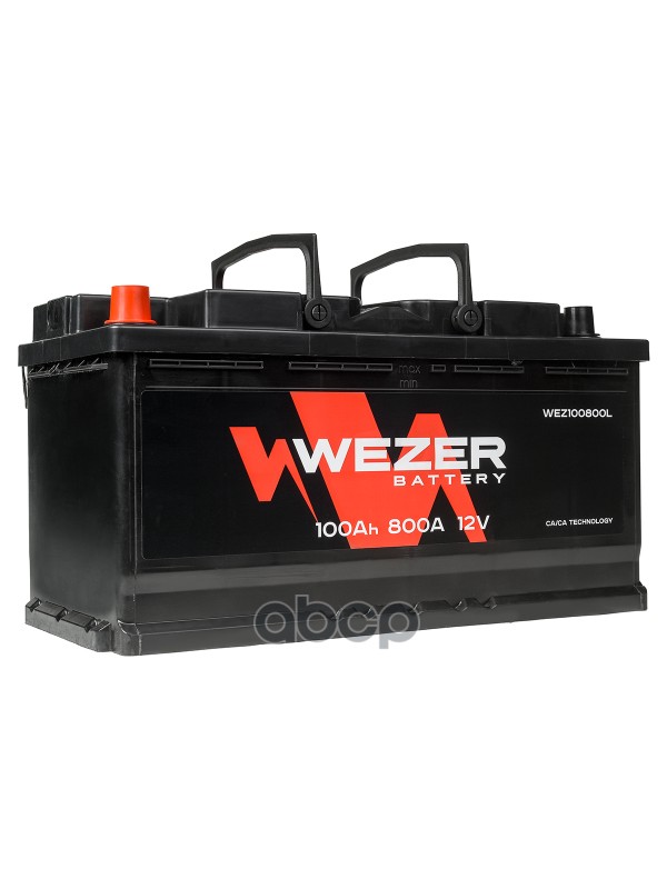 аккумуляторная Батарея 100ah 800a +Слева 353/175/190 WEZER WEZ100800L