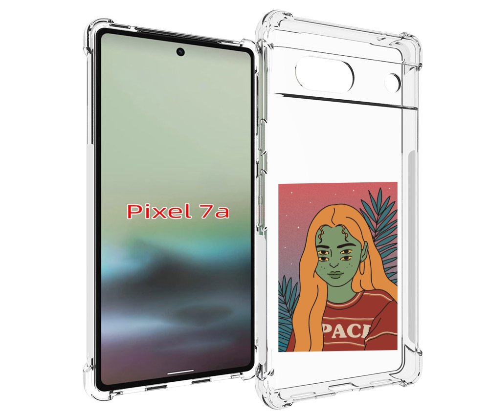 

Чехол MyPads четырехглазая девушка женский для Google Pixel 7A, Tocco
