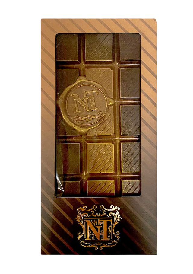 

Плитка шоколадная VioChoco Гербовая печать из молочного и темного шоколада, 100 грамм