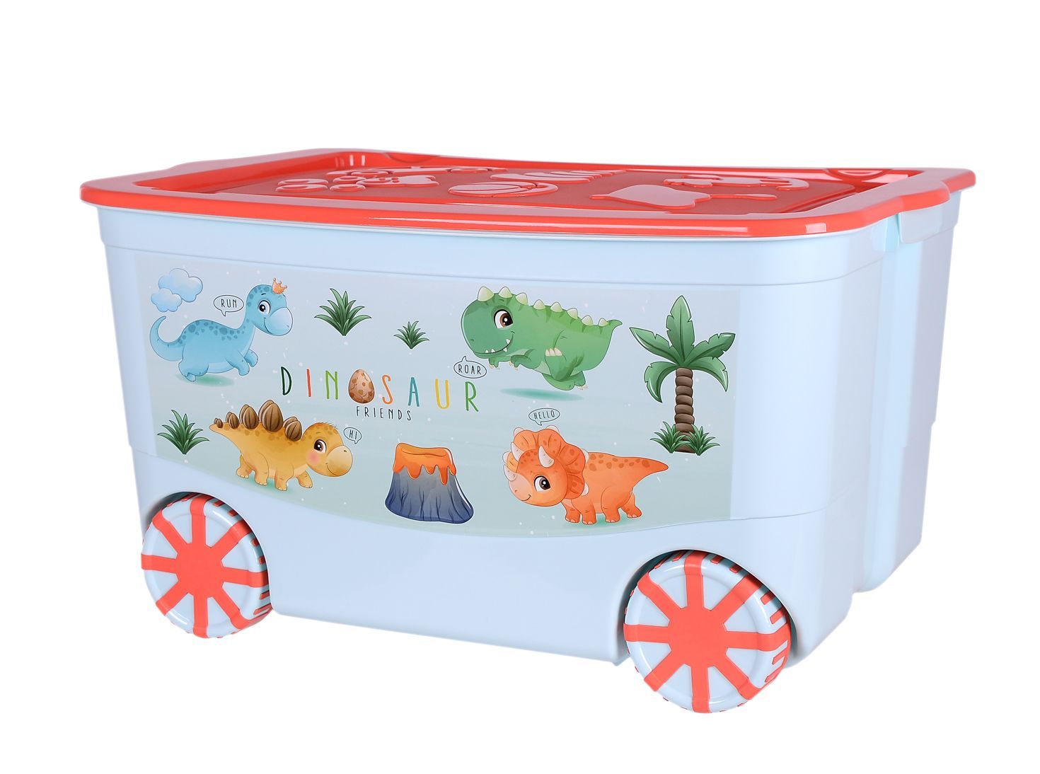 Ящик для игрушек KidsBox Elfplast на колёсах 61,3х48х33,5 см 449-Эльф