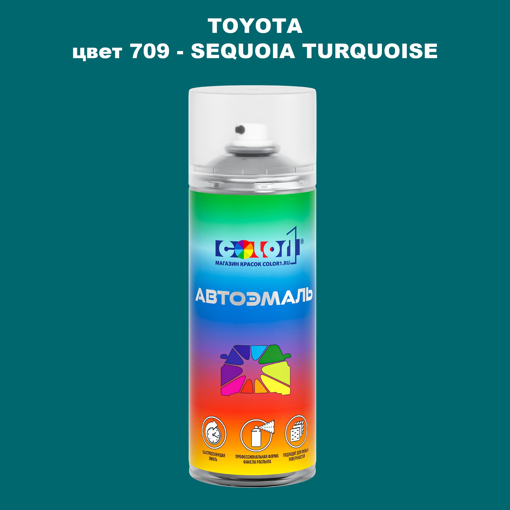 

Аэрозольная краска COLOR1 для TOYOTA, цвет 709 - SEQUOIA TURQUOISE, Прозрачный