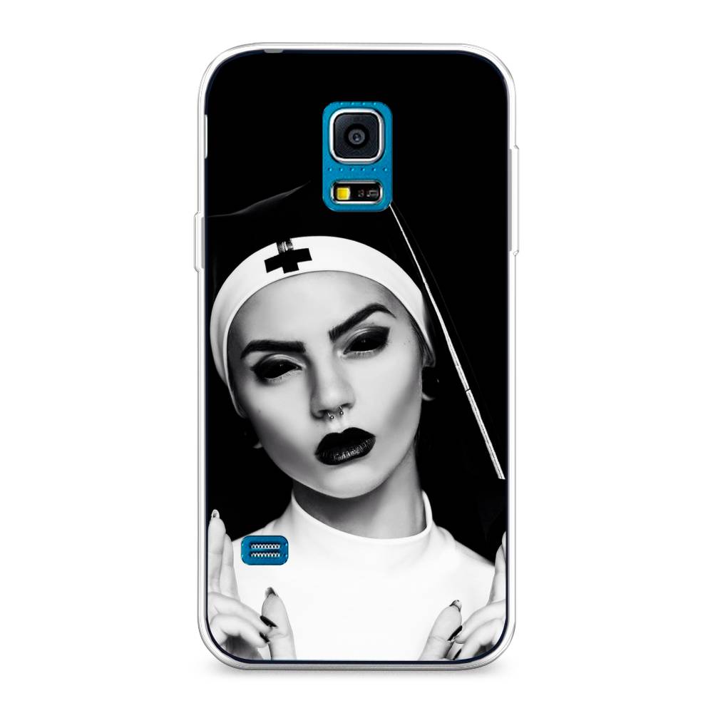 

Чехол Awog "Черная монашка" для Samsung Galaxy S5 mini, 24250-9