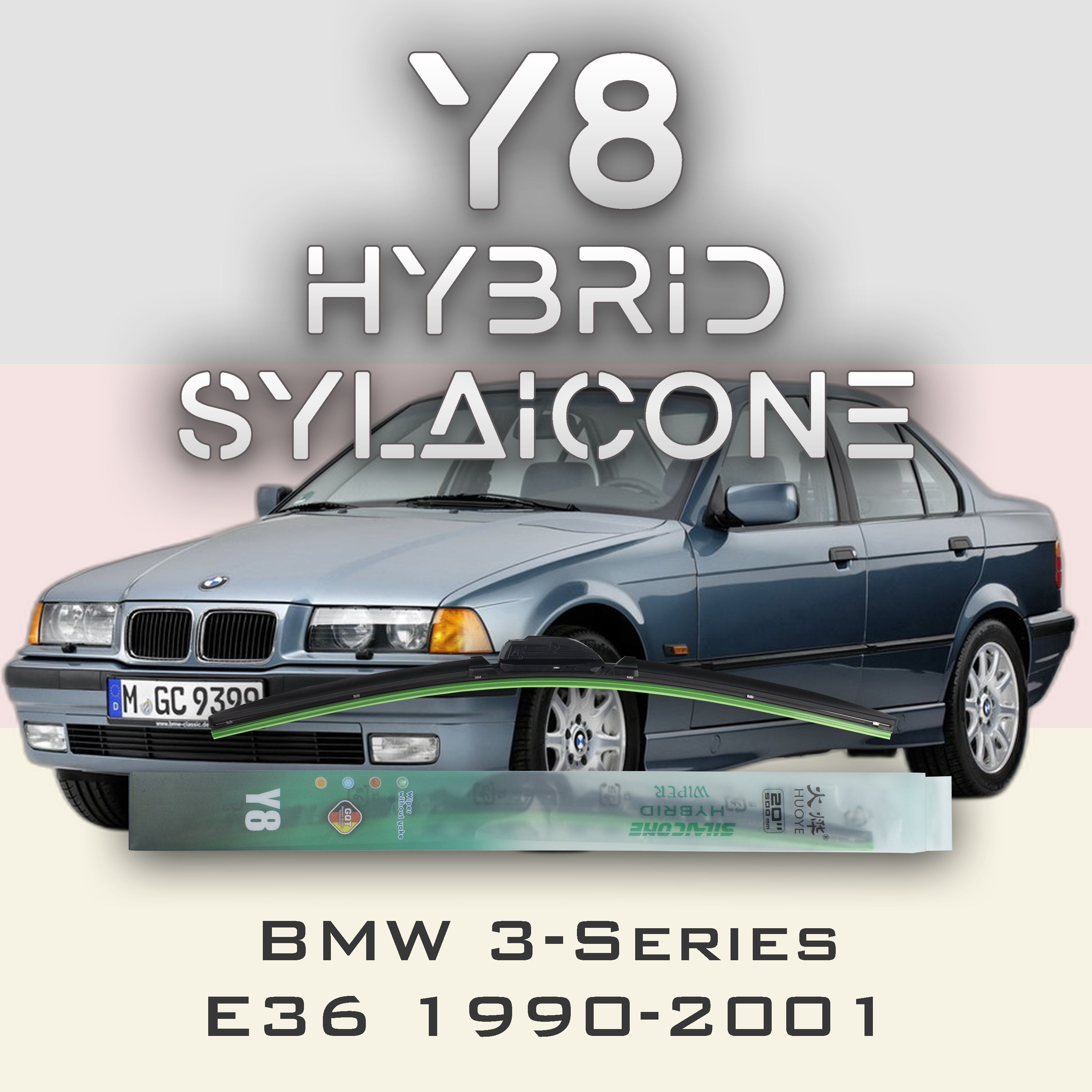 

Комплект щеток стеклоочистителя HUOYE Y8-BMW 3-Series E36 1990-2001, Y8