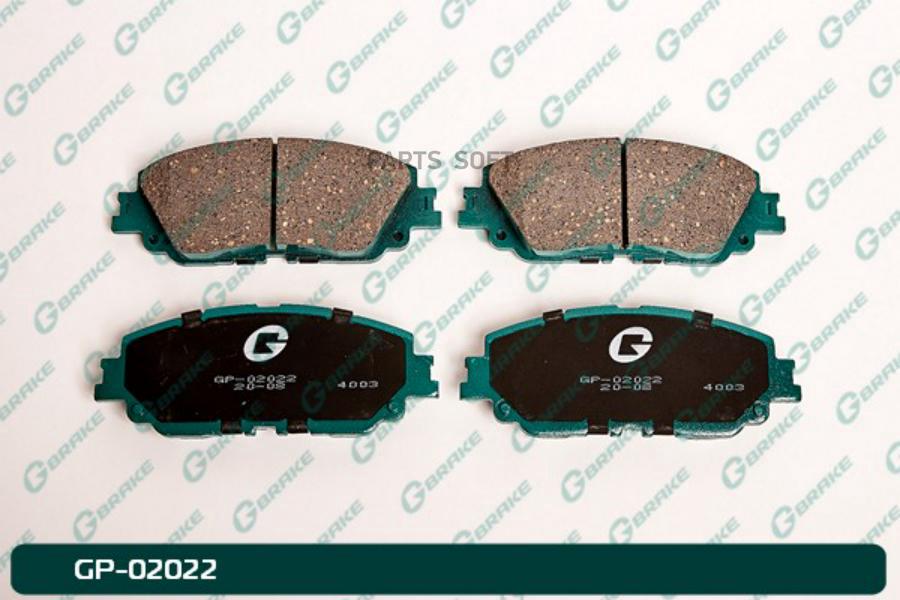 

Тормозные колодки GBRAKE передние дисковые GP02022