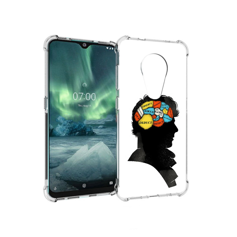

Чехол MyPads Tocco для Nokia 7.2 темный рисунок (PT139171.105.640), Прозрачный, Tocco