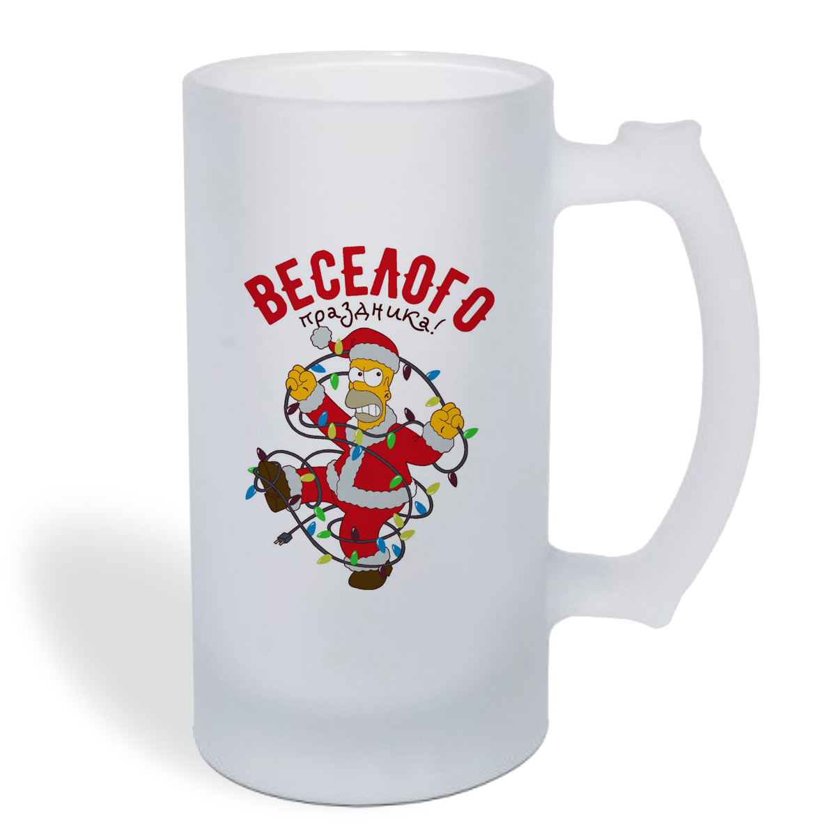 

Кружка пивная CoolPodarok Веселого праздника (новый год)