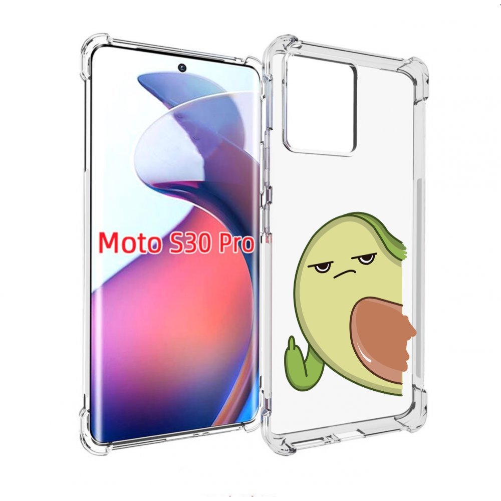 

Чехол MyPads злой-авокадо для Motorola Moto S30 Pro, Прозрачный, Tocco