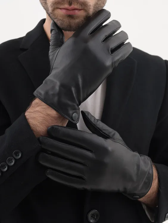 Перчатки мужские DaVilla пм1 черные, р.9