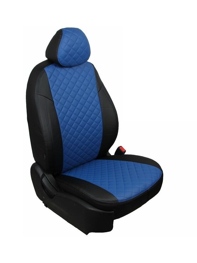 фото Чехлы на geely emgrand ec7 2011-2020 экокожа черный, синий автопилот ge-ge7-ec7-chesi-r