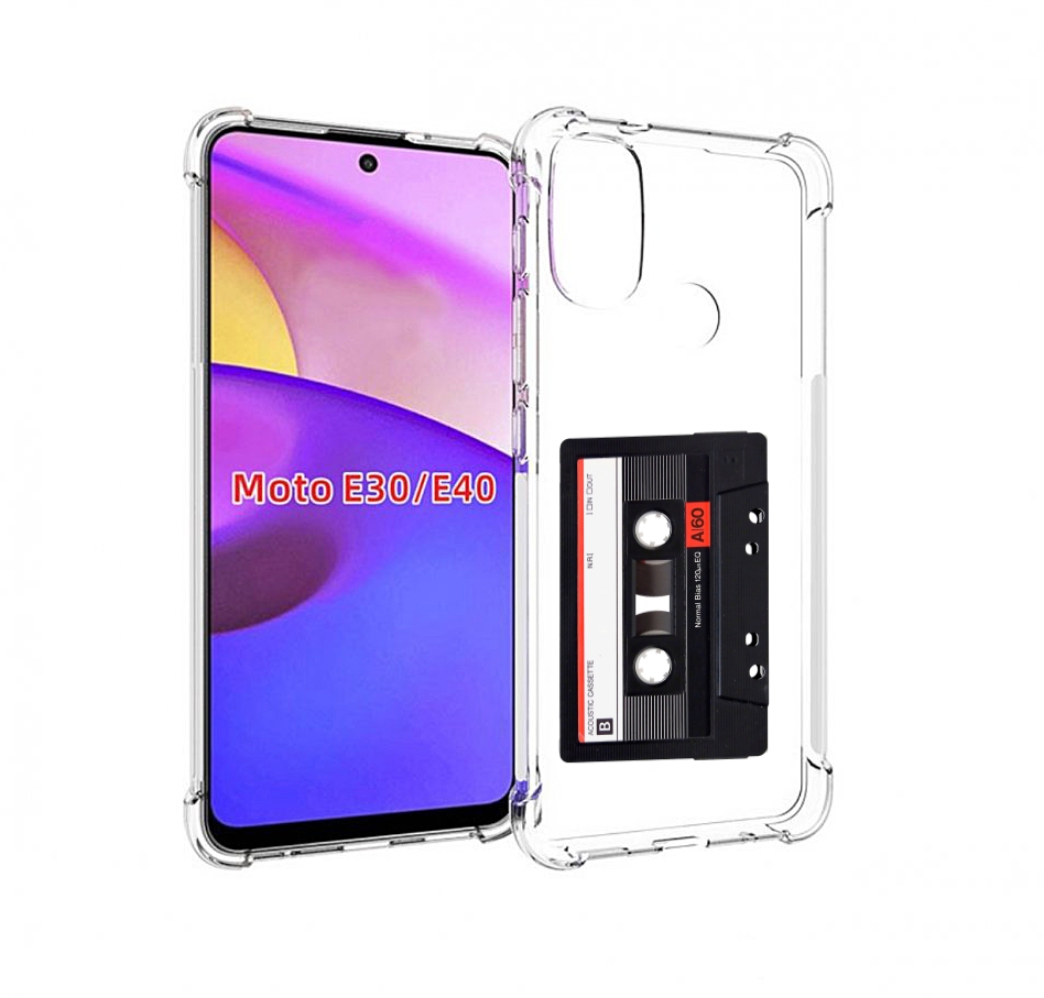 

Чехол бампер MyPads касета для Motorola Moto E30., Прозрачный, Tocco