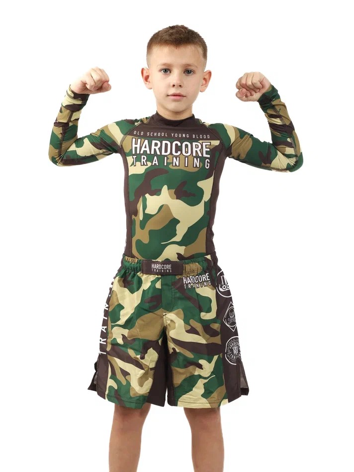 Детский рашгард Hardcore Training Forest Camo 8 лет